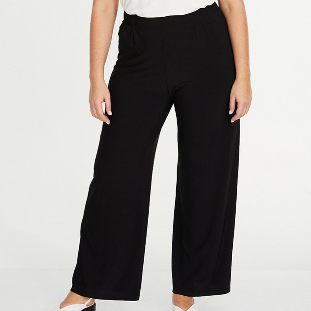 SPG WOMAN - Pallazo trousers - black - Size 18(L)